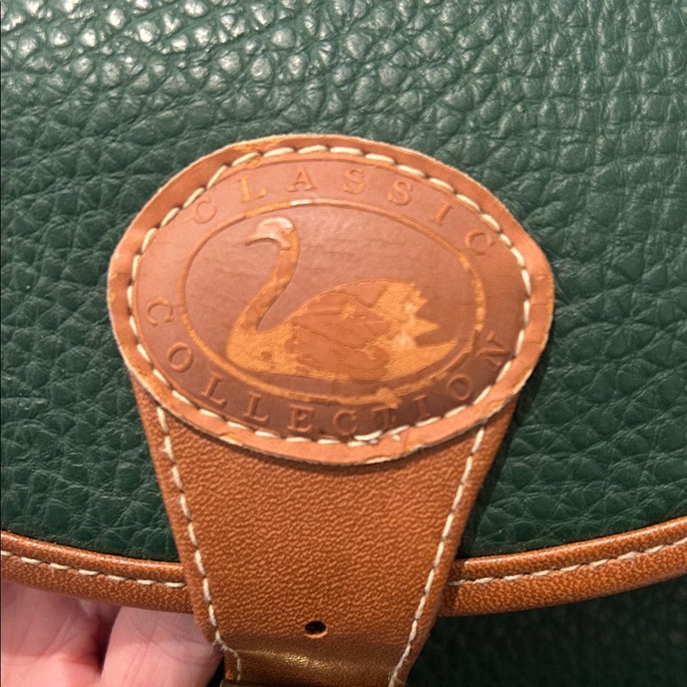 Classic Collection All Weather Leather Vintage Backpack Handbag Green Brown - Picture 2 of 10